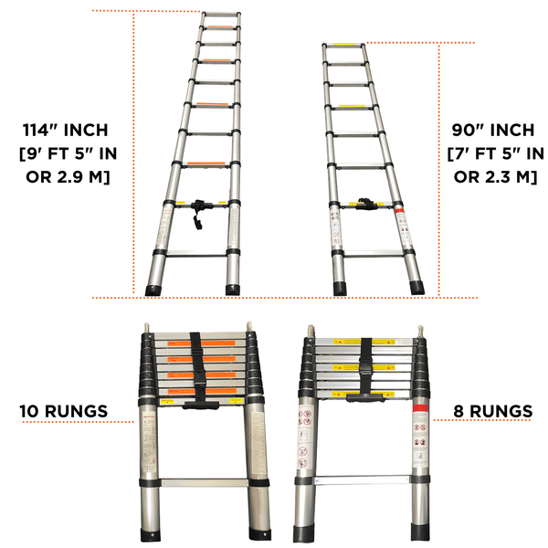 23ZERO Telescoping Aluminum Ladder